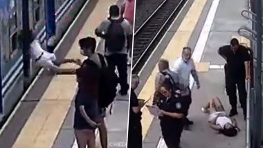 तेज रफ्तार ट्रेन के सामने अचानक बेहोश होकर गिर पड़ी महिला, इसके बाद जो हुआ... Viral Video देख नहीं होगा आंखों पर यकीन