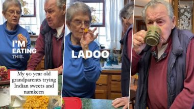 Viral Video: बुजुर्ग विदेशी जोड़े ने पहली बार चखा लड्डू और नमकीन, रिएक्शन वायरल