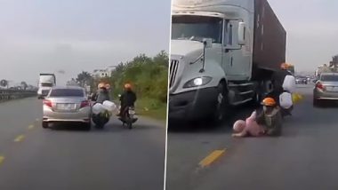 Viral Video: महिला ने बेटे को ट्रक के नीचे कुचलने से बचाया, वीडियो हुआ वायरल