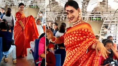 Dance in Local Train: ट्रांसवुमन पूनम शर्मा ने मुंबई लोकल ट्रेन में साड़ी पहनकर किया जबरदस्त डांस, वीडियो वायरल