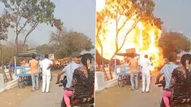Viral Video: रॉयल एनफील्ड बाइक में आग लगने से हुआ ब्लास्ट, वायरल हुआ वीडियो