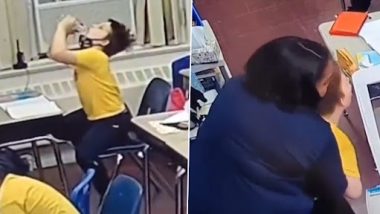 Viral Video: बच्चे के गले में बोतल की ढक्कन फंसने के बाद टीचर ने ऐसे बचाई जान, वीडियो वायरल