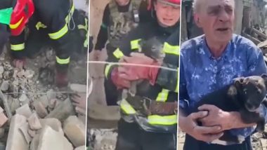 Russian- Ukraine War: यूक्रेन के बमबारी वाले शहर से रेस्क्यू किए गए पिल्ले को मालिक से मिलवाया गया, देखें वीडियो
