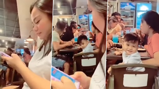 Viral Video: क्यूट बच्चा सुंदर महिला को घूरते हुए पकड़ा गया, पकड़े जाने पर ऐसे दिया रिएक्शन
