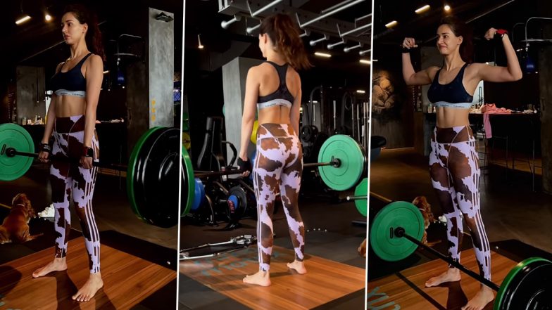 Disha Patani ने जिम में किया डेडलिफ्ट, फिटनेस देखकर छूट जाएंगे पसीने (Watch Video)