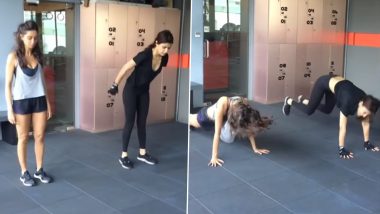 Workout Video: Rhea Chakraborty ने Shibani Dandekar संग जमकर किया वर्कआउट, वीडियो में दिखा फिट अंदाज