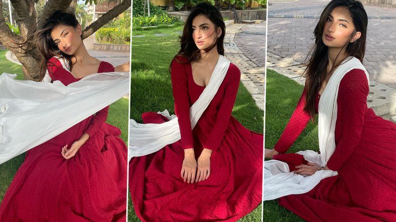Palak Tiwari की खूबसूरत लाल ड्रेस में ये Hot Photos देखकर खुश हो जाएंगे आप