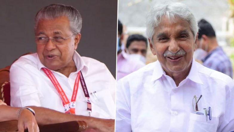 ओमन चांडी के खिलाफ जांच के लिए सीबीआई की टीम पहुंची विजयन के आवास पर