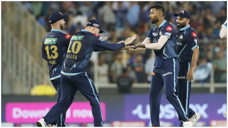 IPL 2022 Final, GT vs RR: गुजरात टाइटंस ने राजस्थान रॉयल्स को 130 रनों पर रोका, हार्दिक पांड्या ने 3 विकेट चटकाए