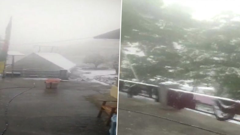 Himachal Pradesh: लाहौल स्पीति में बर्फबारी से बढ़ी ठंड, देखें Video