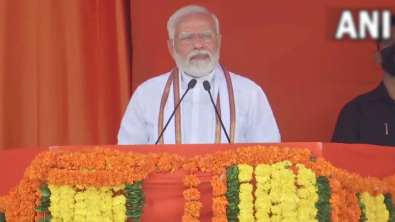 पीएम मोदी का तंज, कहा- परिवारवाद की पार्टियां सिर्फ़ अपना विकास चाहती हैं