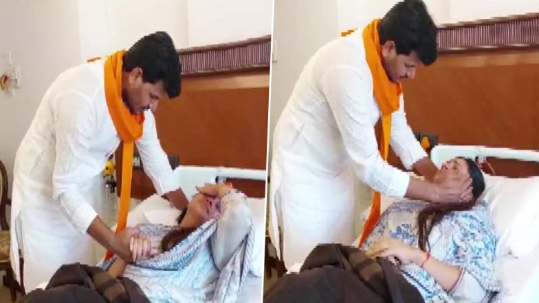 Mumbai: 12 दिन बाद जेल से बाहर आते ही विधायक रवि राणा ने पत्नी नवनीत राणा से अस्पताल में की मुलाकात, नम हो गई आंखे, देखें तस्वीरें