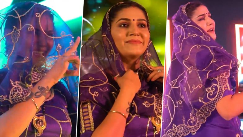 Sapna Choudhary ने स्टेज पर सूट पहनकर किया गजब का डांस, Video देखकर झूम उठे फैंस