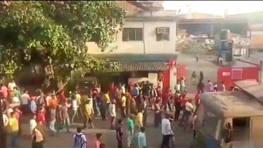 Palghar Mob Attack Video: पालघर की फैक्टरी में भीड़ का उपद्रव, 19 पुलिसकर्मी घायल, 12 वाहन क्षतिग्रस्त, 27 गिरफ्तार
