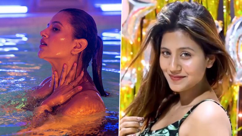 Lock Upp कंटेस्टेंट Anjali Arora ने स्विमिंग पूल में दिखाया हुस्न का जलवा, 'कच्चा बादाम' पर डांस करके हुई थी फेमस (See Hot Photos)
