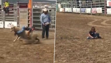 भेड़ की पीठ पर बैठकर सवारी करना बच्चे को पड़ा भारी, जानवर ने ऐसे सिखाया सबक (Watch Viral Video)