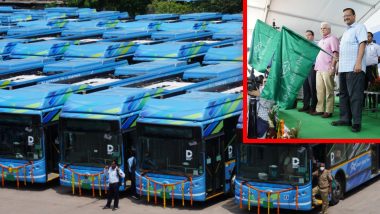 Delhi Electric Bus: CM केजरीवाल ने 150 इलेक्ट्रिक बसों को दिखाई हरी झंडी, 3  दिन तक फ्री में कर सकेंगे सफर, आईपैड भी जीतने का मौका | 🇮🇳 LatestLY हिन्दी