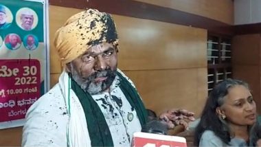 'कन्नड़ में न बोलने पर राकेश टिकैत पर हमला': आरोपी