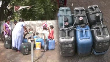 Delhi Water Crisis: दिल्ली में पानी की किल्लत, टैंकर से वाटर मिलने के बाद ड्रम को जंजीरों से बांधकर लगाया ताला