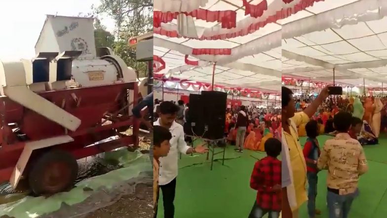 Viral Video: गजब का जुगाड़, थ्रेशर की हवा से किया बारातियों का स्वागत, लोग बोले- इसके आगे तो AC भी फेल