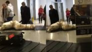 लाश की तरह दिखने वाले पैकेज को देख मची खलबली, एयरपोर्ट पर मौजूद लोगों के उड़े होश (Watch Viral Video)