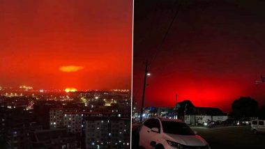 Red Sky in China! चीन में आसमान का लाल होना कोई प्राकृतिक घटना है या तबाही का संकेत, Zhoushan शहर की तस्वीरें और वीडियो देख हो जाएंगे हैरान