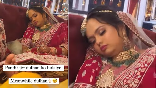 Viral Video: फेरे शुरू होने के इंतजार में सोती हुई दुल्हन का क्लिप वायरल, देखें वीडियो
