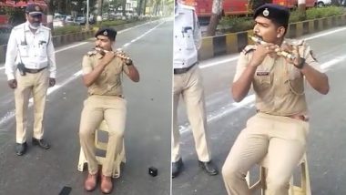 Viral Video: पुलिस अधिकारी ने बांसुरी पर बजाई 'संदेशे आते हैं गाने की धुन, वीडियो हुआ वायरल