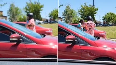 Viral Video: कार से टकराने के बाद जमीन पर गिरा बाइकर, महिला ड्राइवर पर गुस्सा होने के बजाय किया कुछ ऐसा