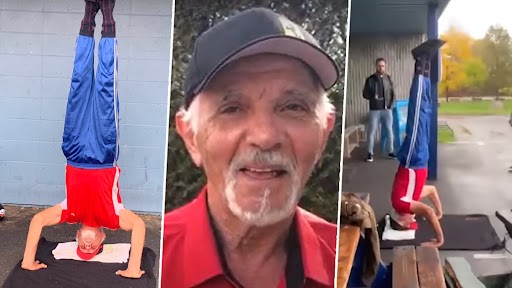 Viral Video: 75 वर्षीय व्यक्ति ने शीर्षासन कर बनाया गिनीज वर्ल्ड रिकॉर्ड, देखें वीडियो