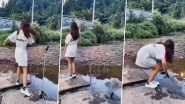 Viral Video: झील के पास वीडियो शूट करने गई लड़की, उसके बाद जो हुआ...देखें वीडियो