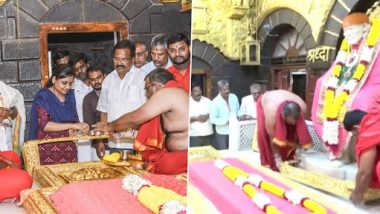शिरडी के साईबाबा मंदिर में भक्त ने दान किया 2 करोड़ रुपये की सोने की पट्टी, देखें तस्वीरें