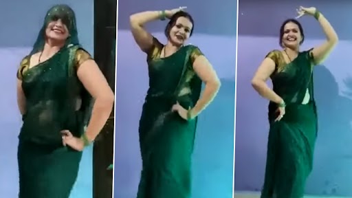 Bhabhi Dance Dhamaka: भाभी ने हरी साड़ी में किया तूफ़ान डांस, इन्टरनेट पर लगाई आग