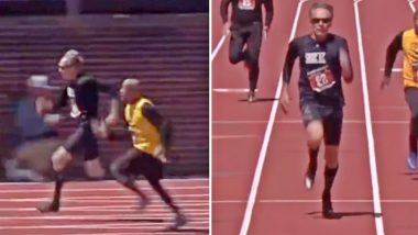 Viral Video: 70 साल के बुजुर्ग ने किया कमाल, 13.47 सेकेंड में पूरी की 100 मीटर की दौड़, हैरान कर देगा ये वीडियो