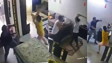 VIDEO: बेलन-बैट से जोरदार पिटाई करती थी पत्नी, कोर्ट पहुंचा खौफजदा पति, सबूत के तौर पर सौंपे CCTV फुटेज