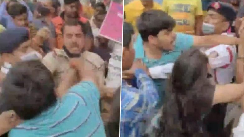 चोरी ऊपर से सीना जोरी: एक बाइक पर रॉन्ग साइड से आ रहे युवक और दो लड़कियों ने पुलिसकर्मी से की मारपीट, Video हुआ वायरल