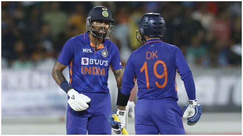 IND vs SA 4th T20: हार्दिक पांड्या-दिनेश कार्तिक ने खेली आतिशी पारी, टीम इंडिया ने दक्षिण अफ्रीका के सामने रखा 170 रन का लक्ष्य