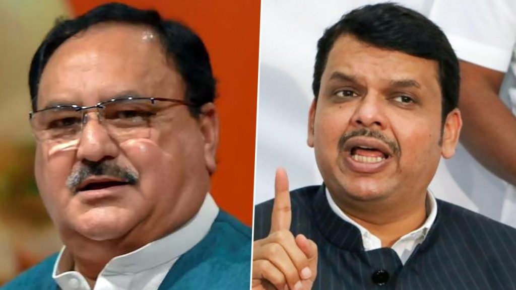 महाराष्ट्र में सियासी घमासान के बीच जेपी नड्डा से देवेंद्र फडणवीस ने की मुलाकात, राज्य में सरकार बनाने की हलचल हुई तेज!
