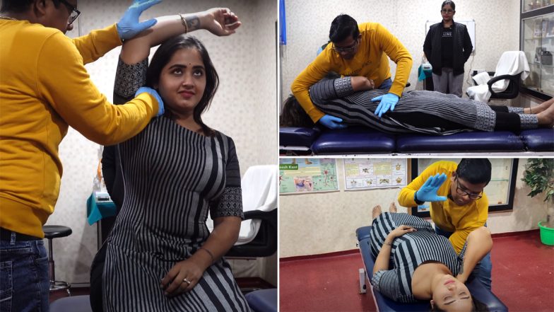 Bhojpuri एक्ट्रेस Kajal Raghwani ने कराई चिरौप्रैक्टिक ट्रीटमेंट, Video इंटरनेट पर हुआ Viral
