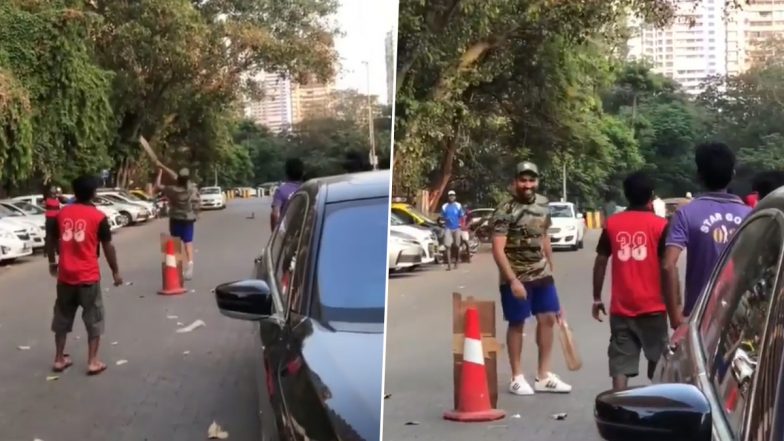 Video: मुंबई की सड़कों पर गली क्रिकेट खेलते नजर आए टीम इंडिया के कप्तान रोहित शर्मा, देखें वीडियो