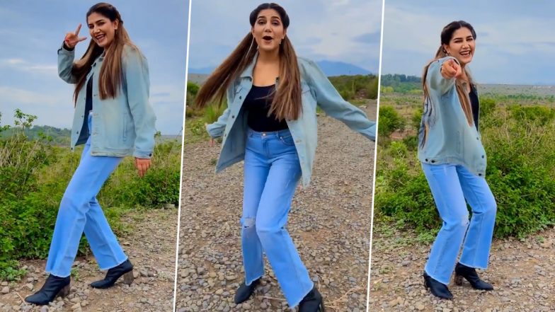 Sapna Chaudhary ने जीन्स और टी-शर्ट पहनकर किया जबरदस्त डांस, इंटरनेट पर वायरल हुआ Video