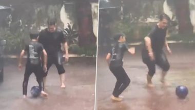 Aamir Khan ने भरी बरसात में बेटे Azad Rao Khan संग खेला फुटबॉल, मजेदार Video देखकर खुश हो जाएगा आपका दिल