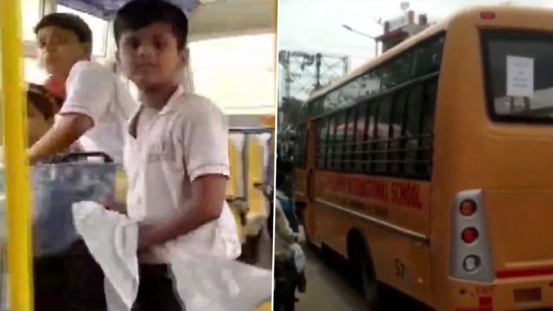 Agnipath Scheme: दरभंगा में प्रदर्शन के बीच फंसी स्कूल बस, पुलिस ने ऐसे निकाला