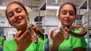 VIDEO: Erica Fernandes का हैरतंगेज कारनामा! अजगर सांप को गले में डालकर करती दिखी पोज