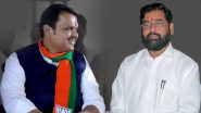 एकनाथ शिंदे होंगे महाराष्ट्र के नए मुख्यमंत्री: भाजपा नेता देवेंद्र फडणवीस