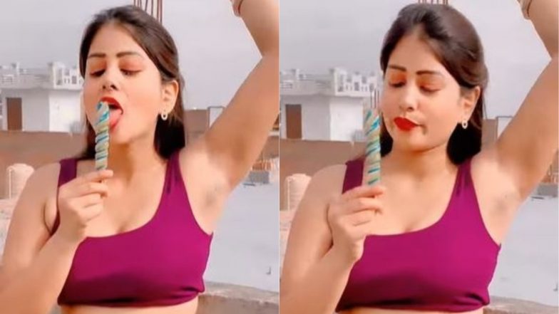 Girl Lollypop Video: लड़की ने लॉलीपॉप खाते हुए बनाया वीडियो, गाना चल रहा था 'मजा आ गया'