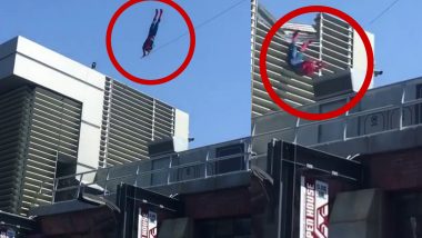 Viral Video: ऊंचाई पर स्टंट कर रहा था 'स्पाइडर मैन', फिर अचानक जो हुआ उसे देख सन्न रह गए लोग