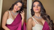 भोजपुरी एक्ट्रेस Monalisa ने मरून रंग की साड़ी पहनकर दिखाया अपना ग्लैमरस अवतार, Hot Photos हुई Viral