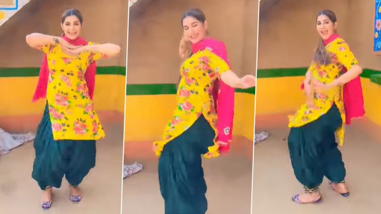 Sapna Choudhary ने पीला सूट पहनकर देसी भाभी स्टाइल में किया हॉट डांस, Video में दिखी हॉट अदा&nbsp;