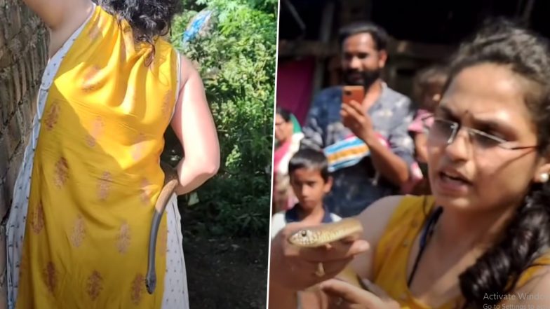 Snake Rescue Viral Video: घर की छत पर फंसा था विशालकाय सांप, बेखौफ होकर महिला ने ऐसे किया नागराज को रेस्क्यू